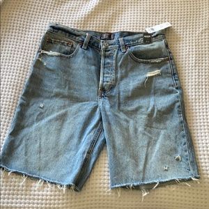 abercrombie & fitch denim bermuda shorts - nwt